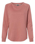 Independent Trading Co. Women's California Wave Wash Crewneck Sweatshirt-1