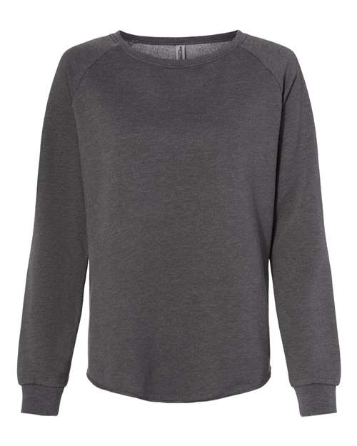 Independent Trading Co. Women's California Wave Wash Crewneck Sweatshirt-1