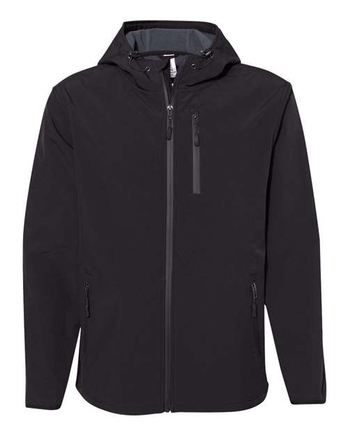 Independent Trading Co. Men's Poly-Tech Soft Shell Jacket-1