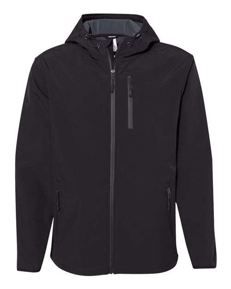 Independent Trading Co. Men's Poly-Tech Soft Shell Jacket-1