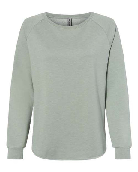Independent Trading Co. Women's California Wave Wash Crewneck Sweatshirt-1