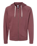 Independent Trading Co. Men's Icon Lightweight Loopback Terry Full-Zip Hooded Sweatshirt-1