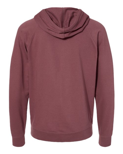 Independent Trading Co. Men's Icon Lightweight Loopback Terry Full-Zip Hooded Sweatshirt-2