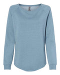 Independent Trading Co. Women's California Wave Wash Crewneck Sweatshirt-1