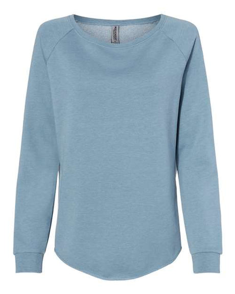 Independent Trading Co. Women's California Wave Wash Crewneck Sweatshirt-1