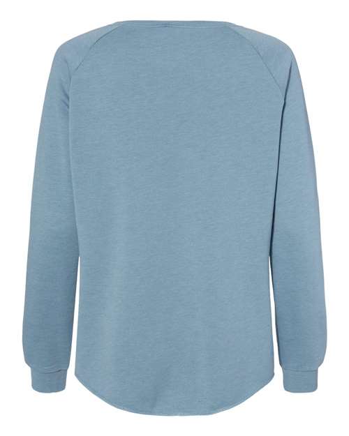 Independent Trading Co. Women's California Wave Wash Crewneck Sweatshirt-2