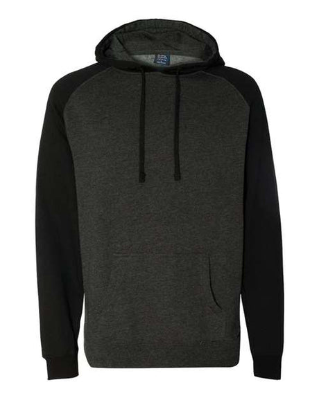 Independent Trading Co. Men's Raglan Hooded Sweatshirt-1