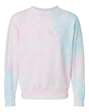 Independent Trading Co. Men's Midweight Tie-Dyed Crewneck Sweatshirt-1