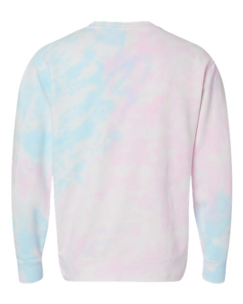Independent Trading Co. Men's Midweight Tie-Dyed Crewneck Sweatshirt-2