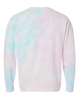 Independent Trading Co. Men's Midweight Tie-Dyed Crewneck Sweatshirt-2