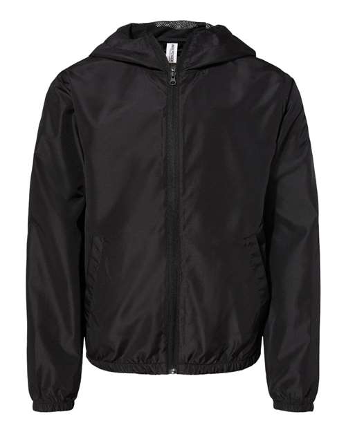 Independent Trading Co. Youth Lightweight Windbreaker Full-Zip Jacket-1