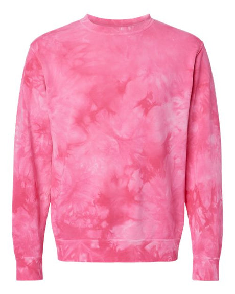 Independent Trading Co. Men's Midweight Tie-Dyed Crewneck Sweatshirt-1