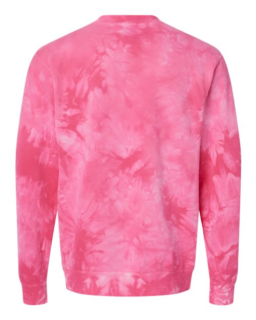 Independent Trading Co. Men's Midweight Tie-Dyed Crewneck Sweatshirt-2