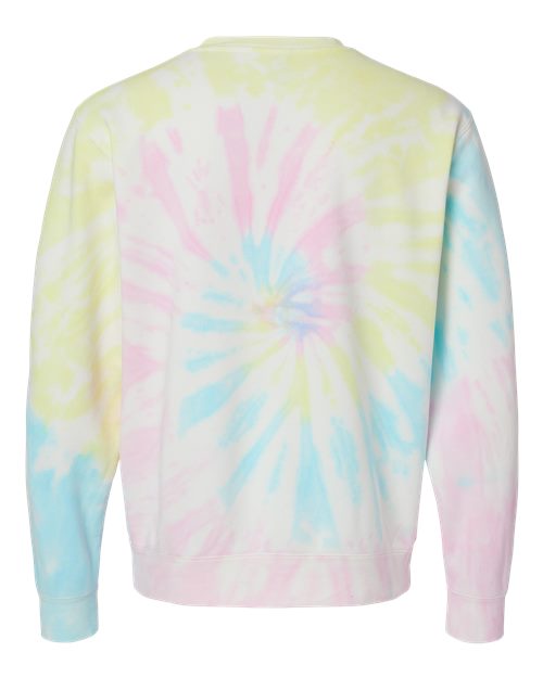 Independent Trading Co. Men's Midweight Tie-Dyed Crewneck Sweatshirt-2