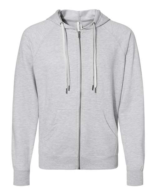 Independent Trading Co. Men's Icon Lightweight Loopback Terry Full-Zip Hooded Sweatshirt-1