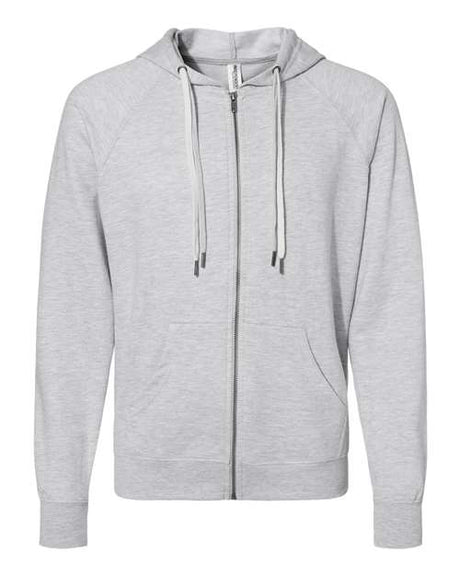 Independent Trading Co. Men's Icon Lightweight Loopback Terry Full-Zip Hooded Sweatshirt-1
