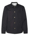 Independent Trading Co. Men's Water-Resistant Windbreaker Coach’s Jacket-1