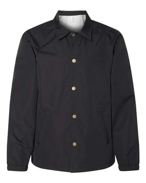 Independent Trading Co. Men's Water-Resistant Windbreaker Coach’s Jacket-1