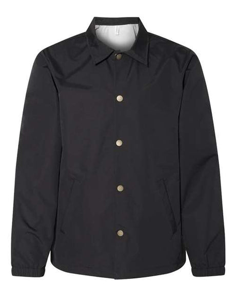 Independent Trading Co. Men's Water-Resistant Windbreaker Coach’s Jacket-1
