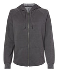 Independent Trading Co. Women's California Wave Wash Full-Zip Hooded Sweatshirt-1
