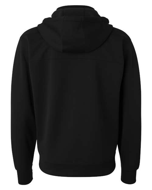 Independent Trading Co. Men's Poly-Tech Full-Zip Hooded Sweatshirt-2