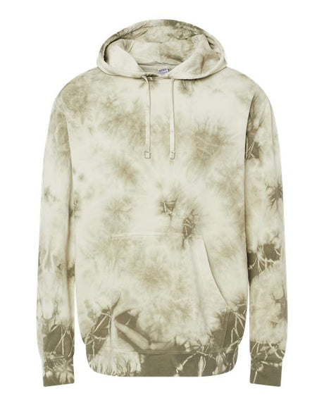 Independent Trading Co. Men's Midweight Tie-Dyed Hooded Sweatshirt-1