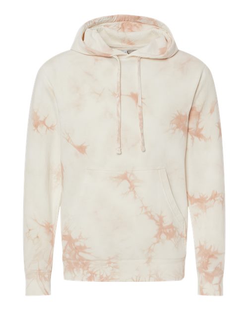 Independent Trading Co. Men's Midweight Tie-Dyed Hooded Sweatshirt-1