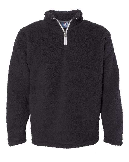J. America Men's Sherpa Quarter-Zip Pullover-1