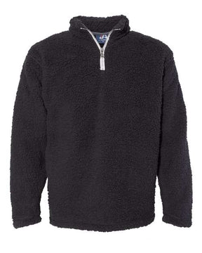 J. America Men's Sherpa Quarter-Zip Pullover-1