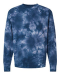 Independent Trading Co. Men's Midweight Tie-Dyed Crewneck Sweatshirt-1