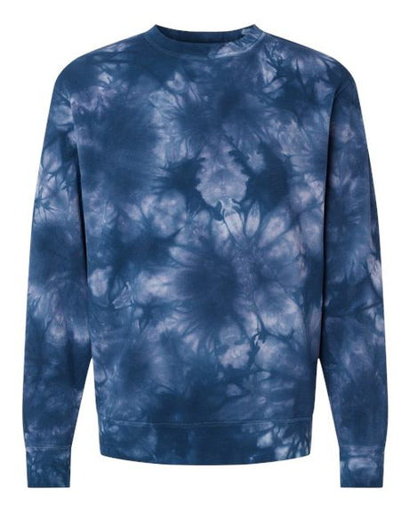 Independent Trading Co. Men's Midweight Tie-Dyed Crewneck Sweatshirt-1
