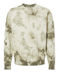 Independent Trading Co. Men's Midweight Tie-Dyed Crewneck Sweatshirt-1
