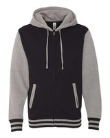 Independent Trading Co. Men's Heavyweight Varsity Full-Zip Hooded Sweatshirt-1