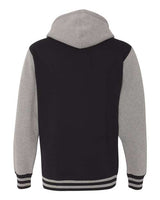 Independent Trading Co. Men's Heavyweight Varsity Full-Zip Hooded Sweatshirt-2