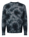 Independent Trading Co. Men's Midweight Tie-Dyed Crewneck Sweatshirt-1