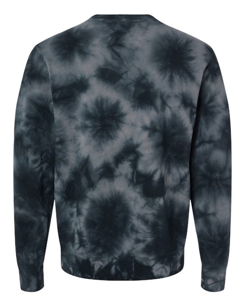 Independent Trading Co. Men's Midweight Tie-Dyed Crewneck Sweatshirt-2
