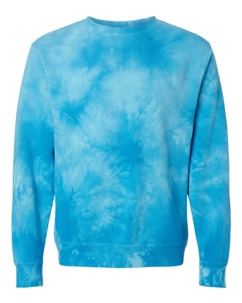 Independent Trading Co. Men's Midweight Tie-Dyed Crewneck Sweatshirt-1