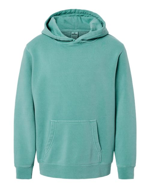 Independent Trading Co. Youth Midweight Pigment-Dyed Hooded Sweatshirt-1