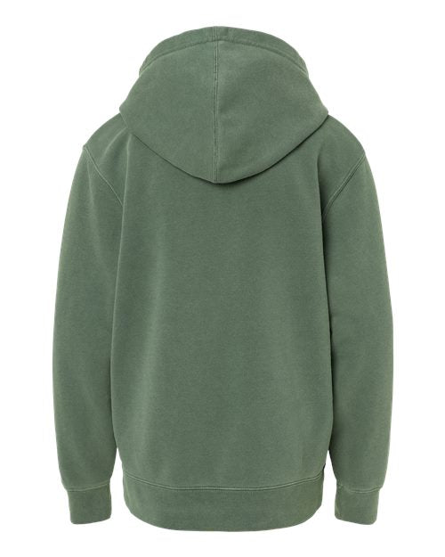 Independent Trading Co. Youth Midweight Pigment-Dyed Hooded Sweatshirt-2