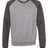 JERZEES Men's Snow Heather French Terry Crewneck Sweatshirt-1