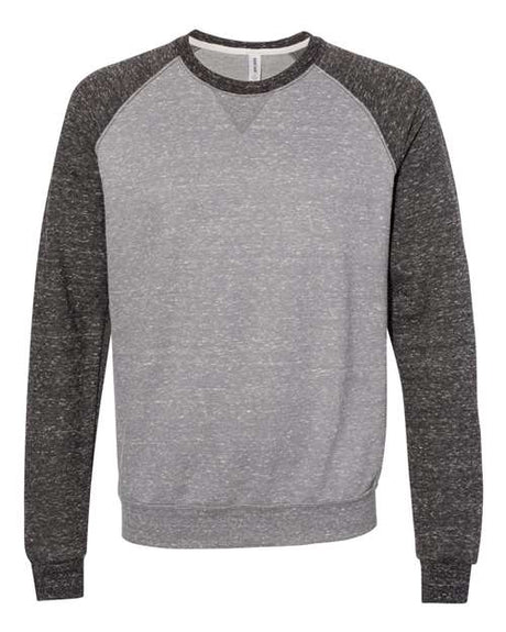 JERZEES Men's Snow Heather French Terry Crewneck Sweatshirt-1