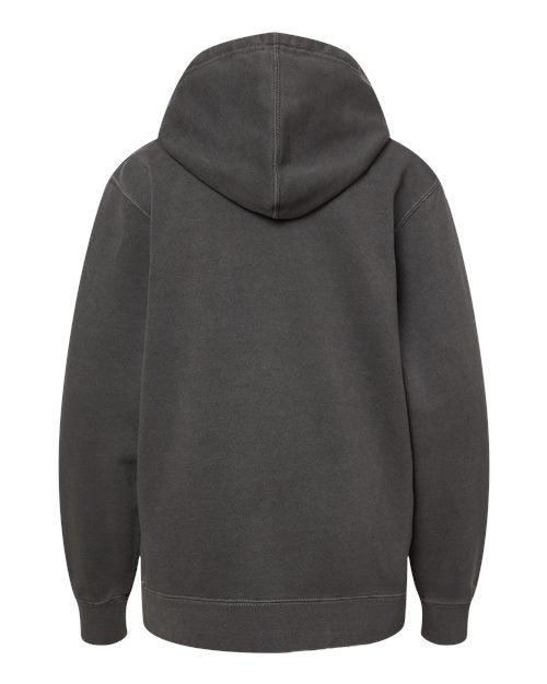 Independent Trading Co. Youth Midweight Pigment-Dyed Hooded Sweatshirt-2