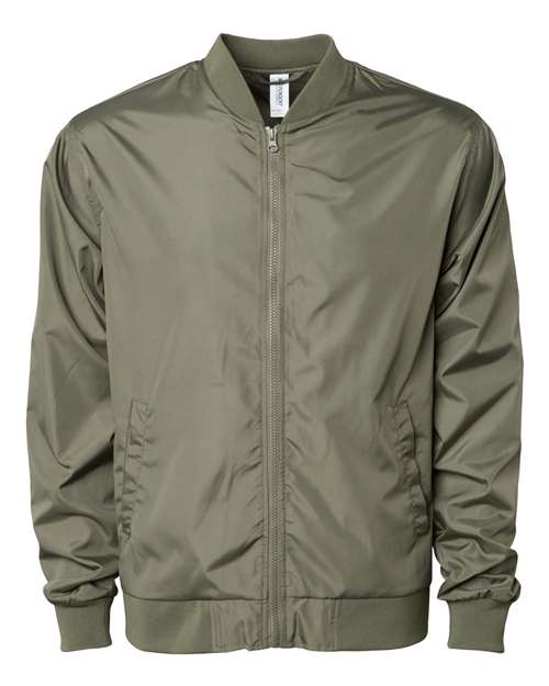 Independent Trading Co. Men's Lightweight Bomber Jacket-1