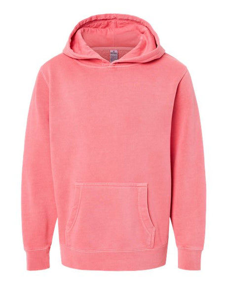 Independent Trading Co. Youth Midweight Pigment-Dyed Hooded Sweatshirt-1