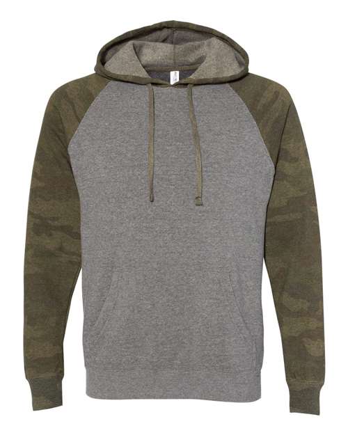 Independent Trading Co. Men's Special Blend Raglan Hooded Sweatshirt-1