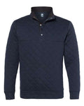 J. America Men's Quilted Half-Snap Pullover-1
