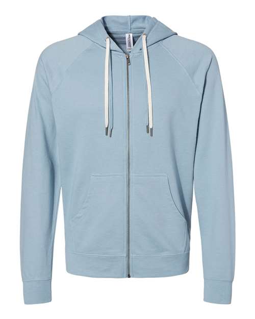 Independent Trading Co. Men's Icon Lightweight Loopback Terry Full-Zip Hooded Sweatshirt-1