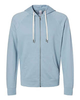 Independent Trading Co. Men's Icon Lightweight Loopback Terry Full-Zip Hooded Sweatshirt-1