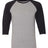 JERZEES Men's Triblend Three-Quarter Raglan Baseball T-Shirt-1