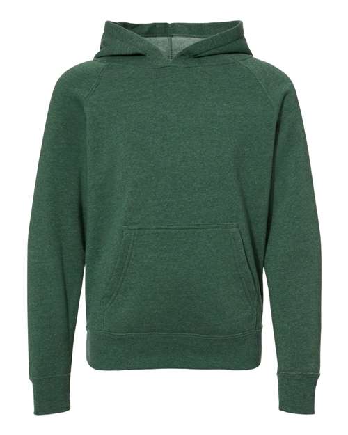 Independent Trading Co. Youth Lightweight Special Blend Raglan Hooded Sweatshirt-1